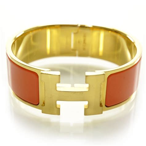 hermes clic clac size gm|hermes enamel h bracelet size.